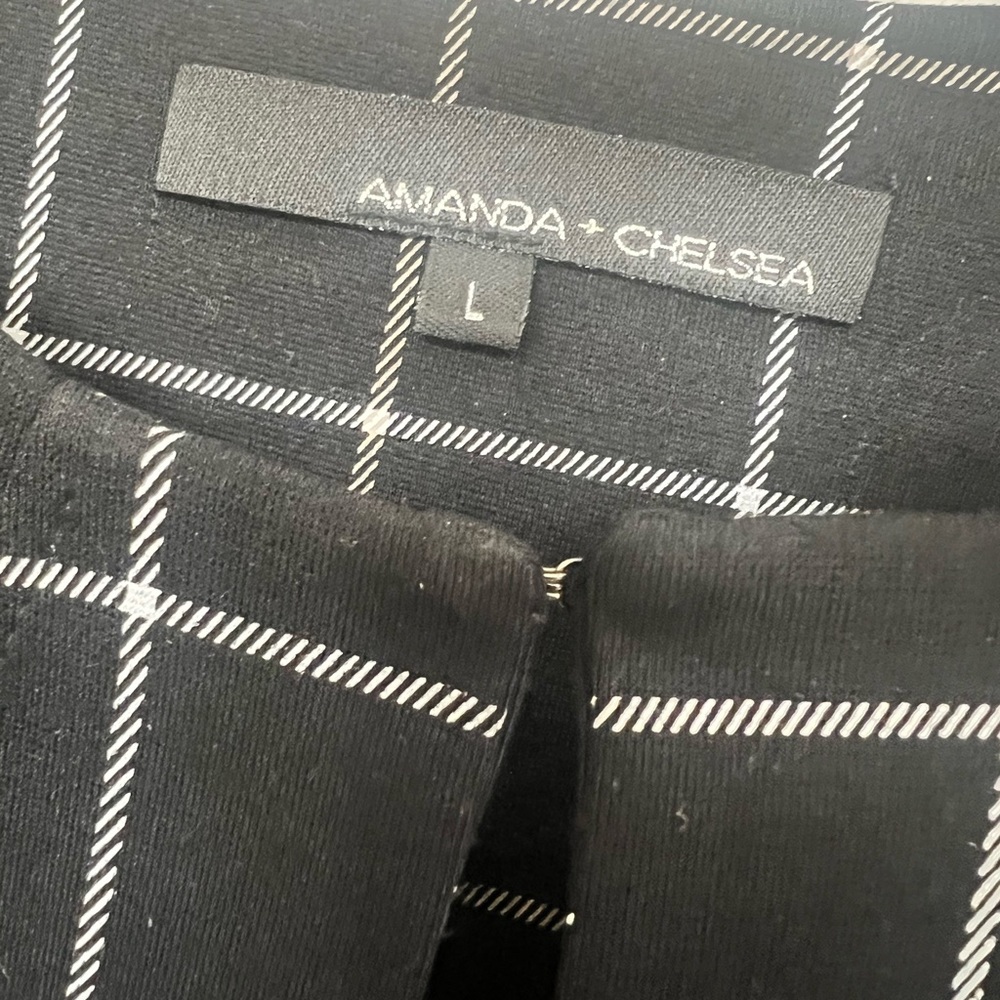 Black And White Grid Pattern Jacket - image 2